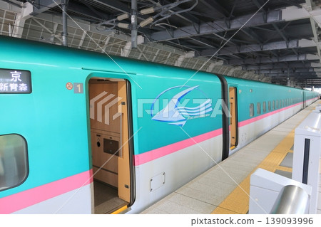 Scenery of Okutsugaru-Imabetsu Station on the JR Hokkaido Shinkansen line. 139093996