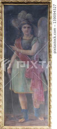 Saint Michael archangel, altarpiece in the Franciscan Church of the Friars Minor in Dubrovnik Saint Michael archangel, altarpiece in the Franciscan Church of the Friars Minor in Dubrovnik 139094327