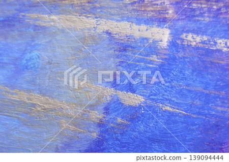 Abstract hand painted blue paint with canvas strokes. Abstract hand painted blue paint with canvas strokes. 139094444