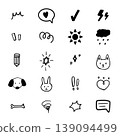 Doodle hand drawn for element and illustration 139094499