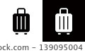 Suitcase, travel bag icon 139095004