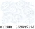 Abstract background vector illustration with distorted blue grid lines 139095148