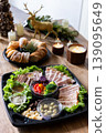 Appetizers and bread from a sausage shop 139095649