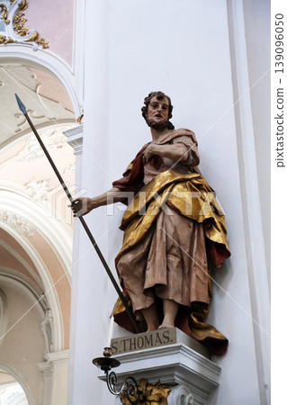 Saint Thomas the Apostle, Basilica of St. Vitus in Ellwangen, Germany Saint Thomas the Apostle, Basilica of St. Vitus in Ellwangen, Germany 139096050