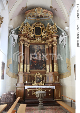 Altar in Basilica of St. Vitus in Ellwangen, Germany Altar in Basilica of St. Vitus in Ellwangen, Germany 139096051