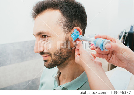 process of molded individual hearing aid earmolds. A man, having procedure making individual earmolds process of molded individual hearing aid earmolds. A man, having procedure making individual earmolds 139096387