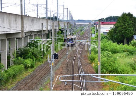 從瀧澤站到栗谷川站,搭乘岩手銀河鐵道(IGR)列車,透過車窗看到的風景(2023年) 從瀧澤站到栗谷川站,搭乘岩手銀河鐵道(IGR)列車,透過車窗看到的風景(2023年) 139096490