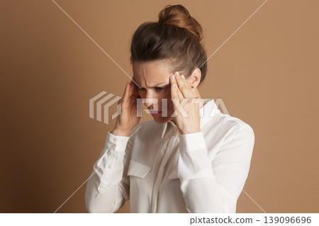 Professional Woman Feeling Overwhelmed Professional Woman Feeling Overwhelmed 139096696