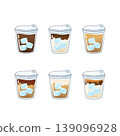 coffee cup lid set 139096928