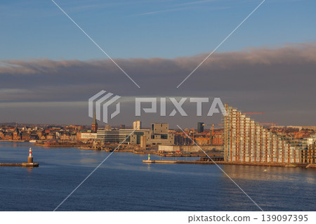 the city of Aarhus in Denmark the city of Aarhus in Denmark 139097395