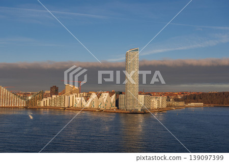 the city of Aarhus in Denmark 139097399