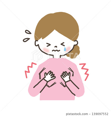 A woman with a full chest A woman with a full chest 139097552