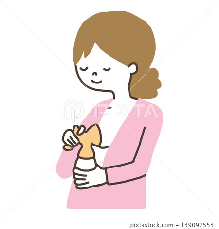 A mother expressing milk 139097553