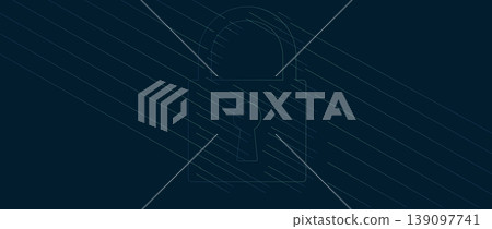 Cyber security technology for business and internet project with lock image Cyber security technology for business and internet project with lock image 139097741