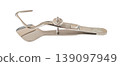Tweezers for entropion surgery by Snellen isolated on white background with clipping path  139097949