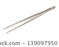 medical surgical tweezers isolated on white background with clipping path  139097950