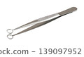ophthalmic surgical tweezers isolated on white background with clipping path  139097952