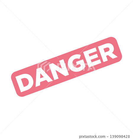 Danger Letter Rubber Stamp Template Design 139098428