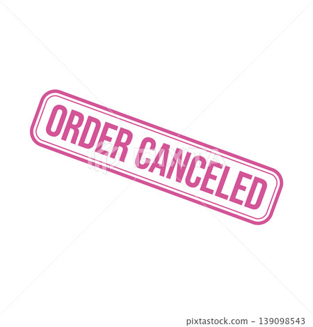 Order Canceled Letter Rubber Stamp Template Design Order Canceled Letter Rubber Stamp Template Design 139098543