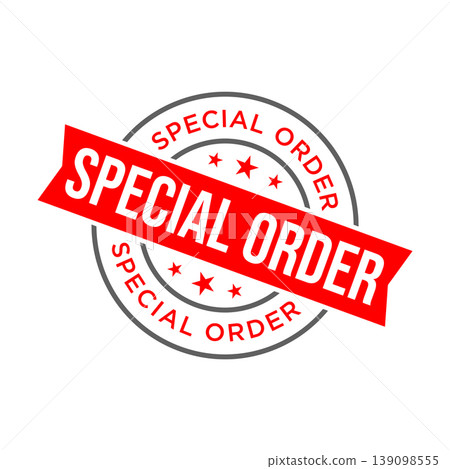 Special Order Letter Rubber Stamp Template Design 139098555