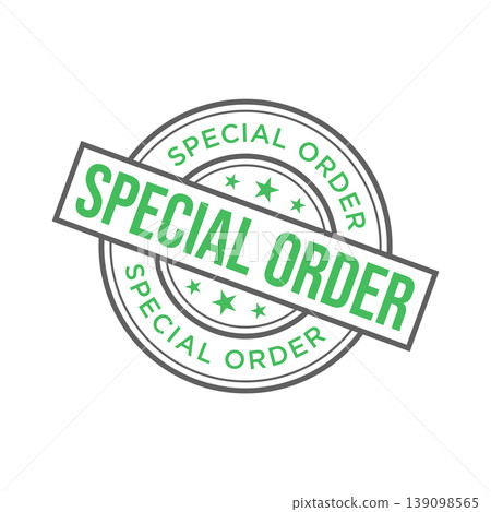 Special Order Letter Rubber Stamp Template Design 139098565