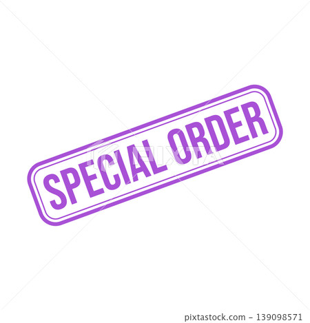 Special Order Letter Rubber Stamp Template Design Special Order Letter Rubber Stamp Template Design 139098571