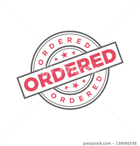 Ordered Letter Rubber Stamp Template Design Ordered Letter Rubber Stamp Template Design 139098598