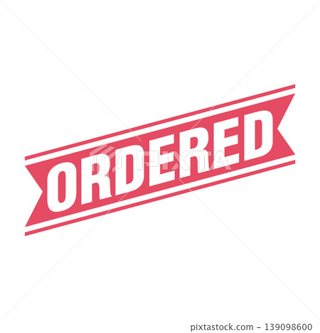 Ordered Letter Rubber Stamp Template Design Ordered Letter Rubber Stamp Template Design 139098600