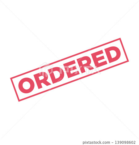 Ordered Letter Rubber Stamp Template Design Ordered Letter Rubber Stamp Template Design 139098602