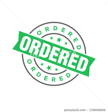 Ordered Letter Rubber Stamp Template Design Ordered Letter Rubber Stamp Template Design 139098606