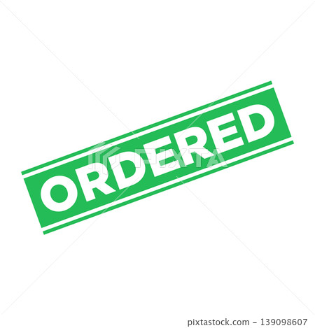 Ordered Letter Rubber Stamp Template Design Ordered Letter Rubber Stamp Template Design 139098607