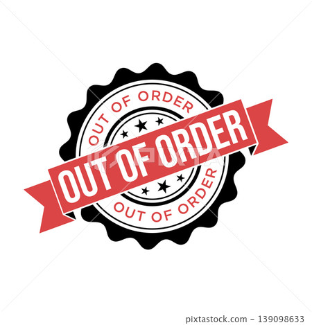Out of Order Letter Rubber Stamp Template Design Out of Order Letter Rubber Stamp Template Design 139098633