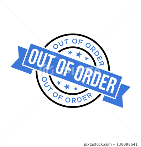 Out of Order Letter Rubber Stamp Template Design Out of Order Letter Rubber Stamp Template Design 139098641