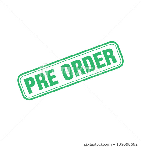 Pre Order Letter Rubber Stamp Template Design Pre Order Letter Rubber Stamp Template Design 139098662