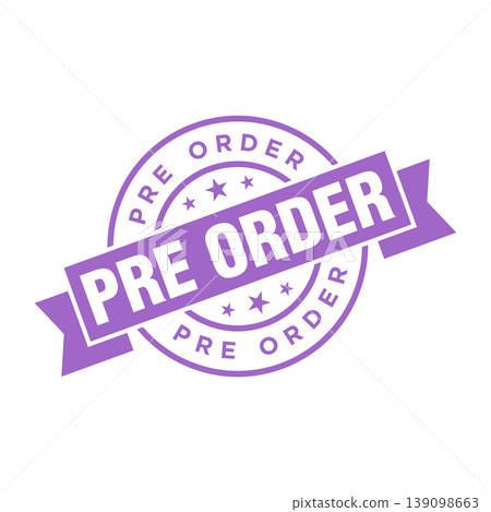 Pre Order Letter Rubber Stamp Template Design Pre Order Letter Rubber Stamp Template Design 139098663