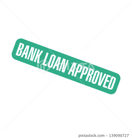 Bank Loan Approved Letter Rubber Stamp Template 139098727