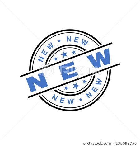 New Letter Rubber Stamp Template Design 139098756
