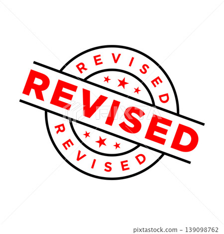 Revised Letter Rubber Stamp Template Revised Letter Rubber Stamp Template 139098762