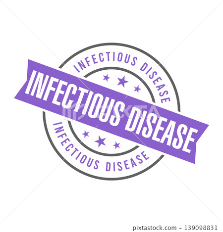 Infectious Disease Letter Rubber Stamp Vector Design Template 139098831