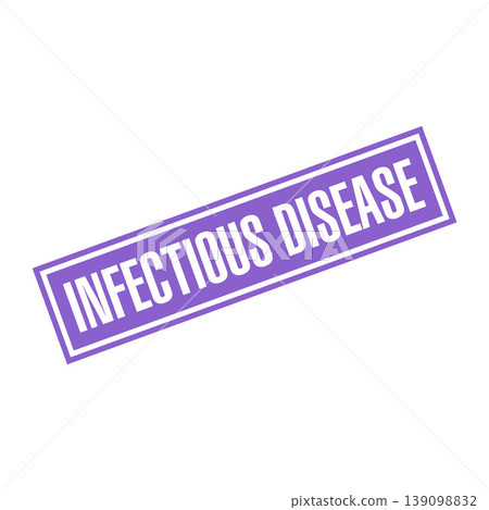 Infectious Disease Letter Rubber Stamp Vector Design Template 139098832