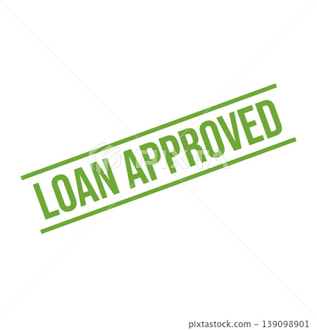 Loan Approved Letter Rubber Stamp Template 139098901