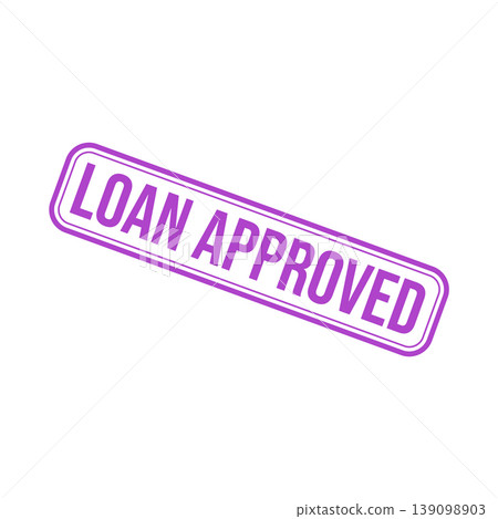 Loan Approved Letter Rubber Stamp Template 139098903