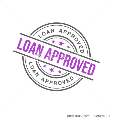 Loan Approved Letter Rubber Stamp Template 139098905