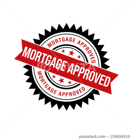 Mortgage Approved Letter Rubber Stamp Template 139098910