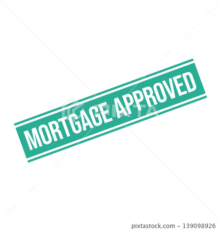 Mortgage Approved Letter Rubber Stamp Template 139098926