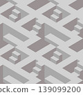 Seamless pattern with stairs making an optical illusion. 139099200