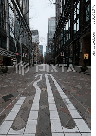 Sidewalks and streetscapes of Tokyo during the daytime 139101070