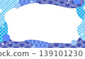 Japanese-style, summer-appropriate wave frame 139101230