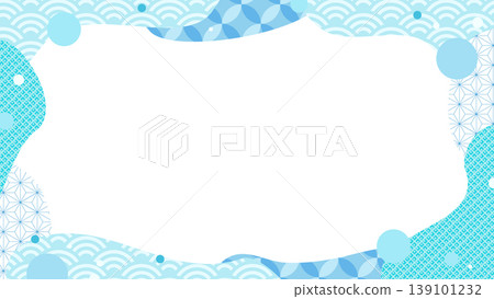 日式風格，適合夏季的波浪形鏡框 139101232