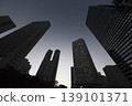 Looking up at skyscrapers 139101371